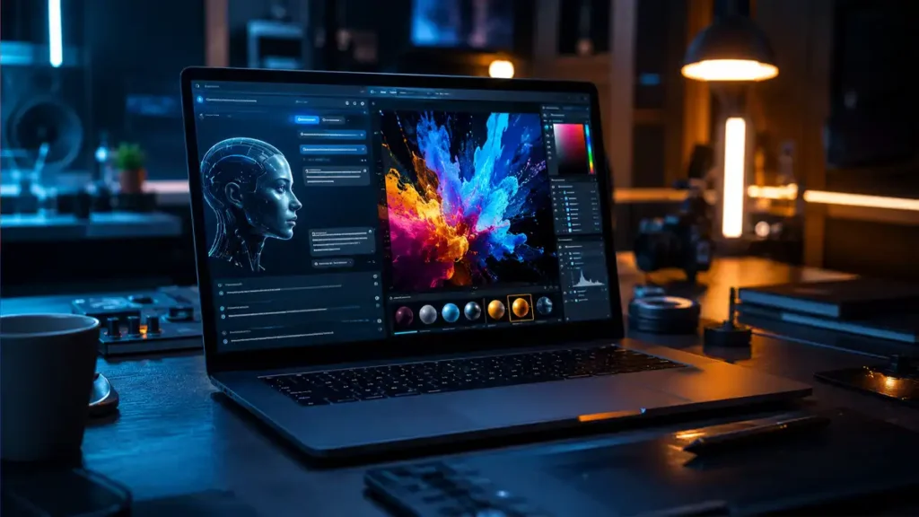 شعار شركة أدوبي واجهة ChatGPT مع أدوات Photoshop وPremiere لإطلاق إضافة Adobe في ChatGPT