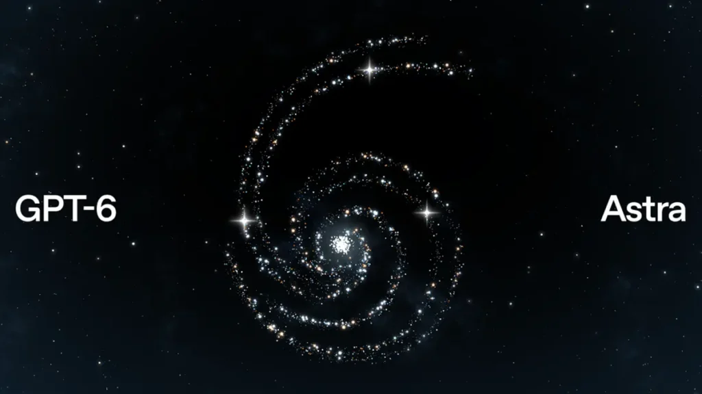 واجهة توضح قدرات نموذج GPT-6 Astra الجديد من OpenAI في البرمجة واستخدام تطبيقات الكمبيوتر.