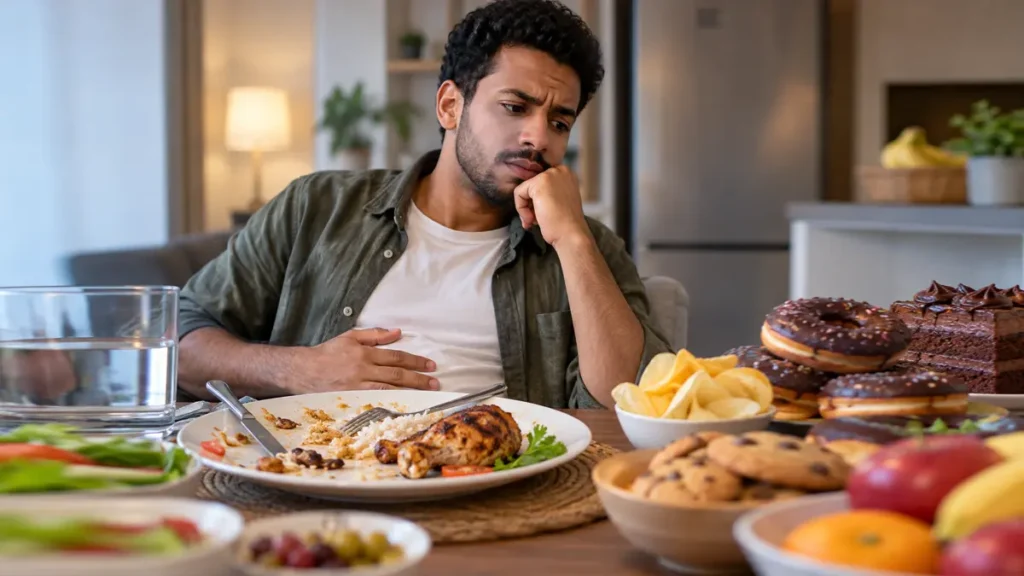 أسباب الشعور بالجوع بعد الأكل